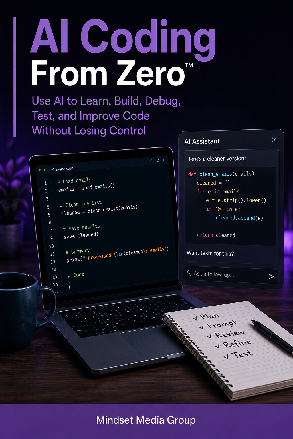 AI Coding From Zero™ digital guide cover by Mindset Media Group