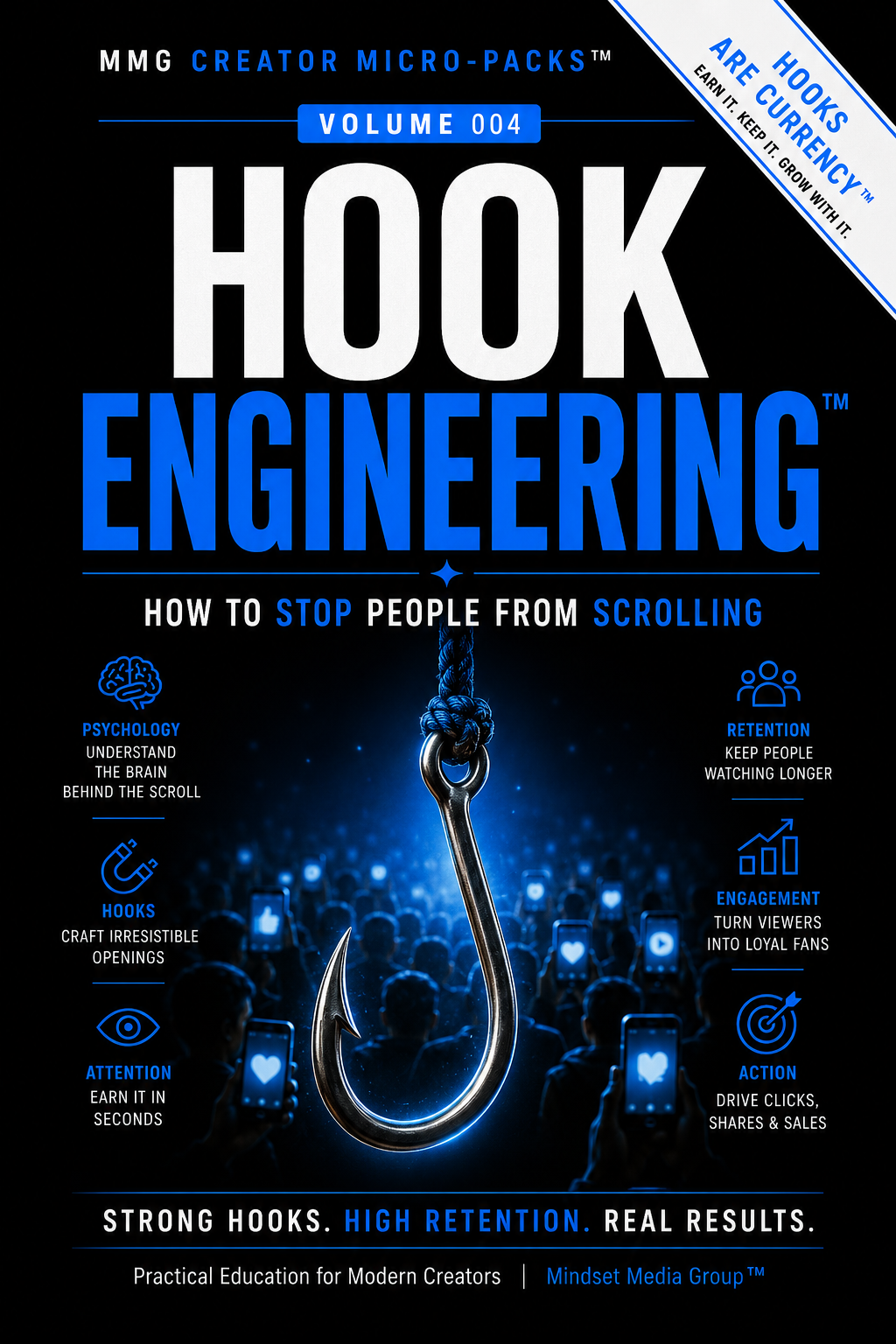 Hook Engineering™ creator guide cover by Mindset Media Group