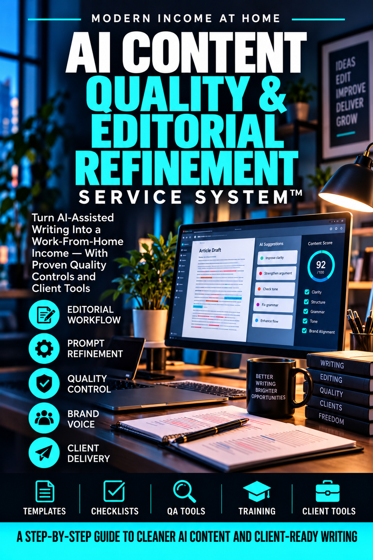 AI Content Quality & Editorial Refinement Service System™ — Mindset Journal featured image by Mindset Media Group