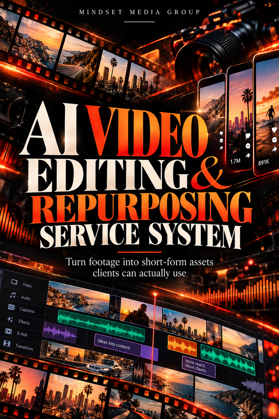AI Video Editing and Repurposing Service System guide cover