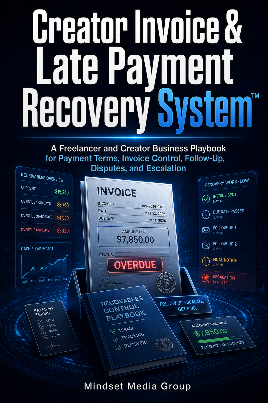 Cover of Creator Invoice & Late Payment Recovery System™ by Mindset Media Group