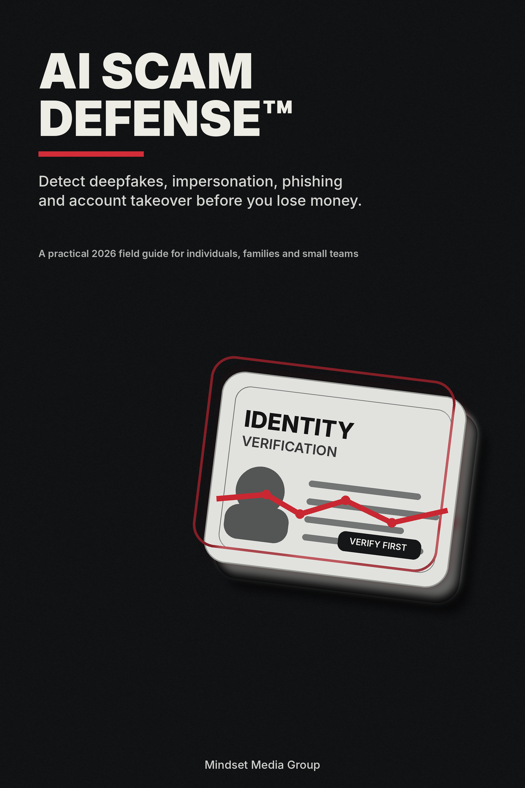 AI Scam Defense™ digital guide cover by Mindset Media Group