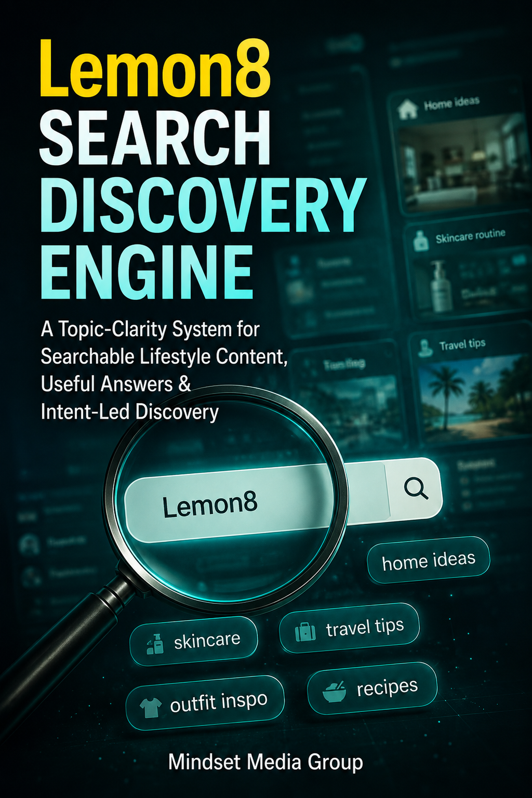 Lemon8 Search Discovery Engine™ digital guide cover by Mindset Media Group.