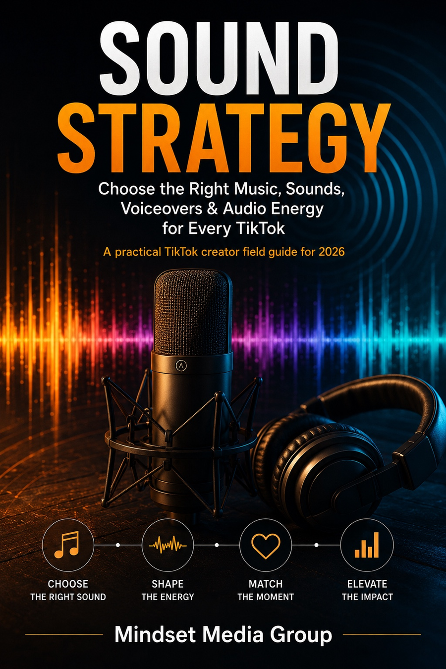 Sound Strategy™ cover — TikTok music, sound, voiceover and audio energy field manual