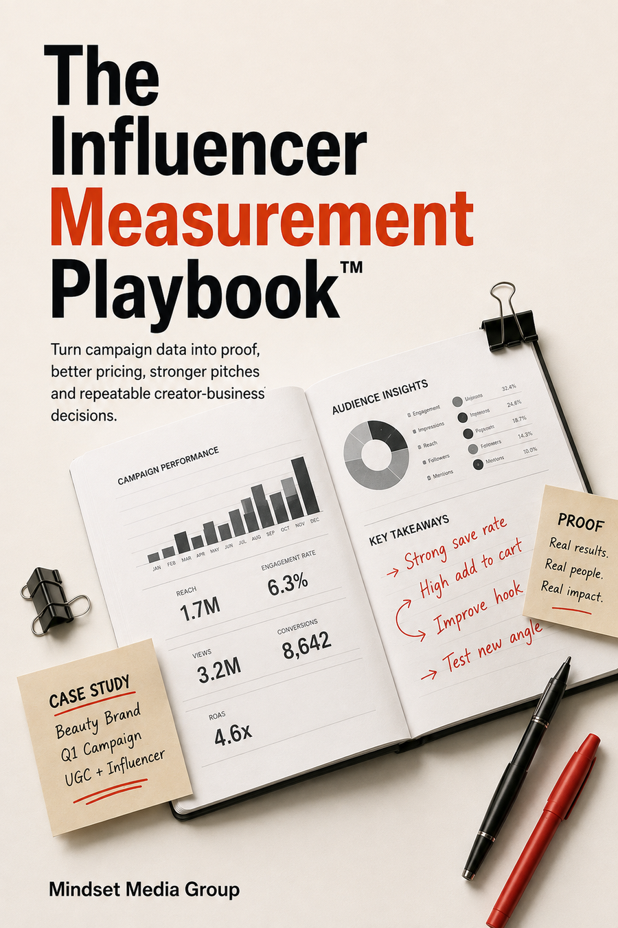 The Influencer Measurement Playbook™ — Mindset Journal cover