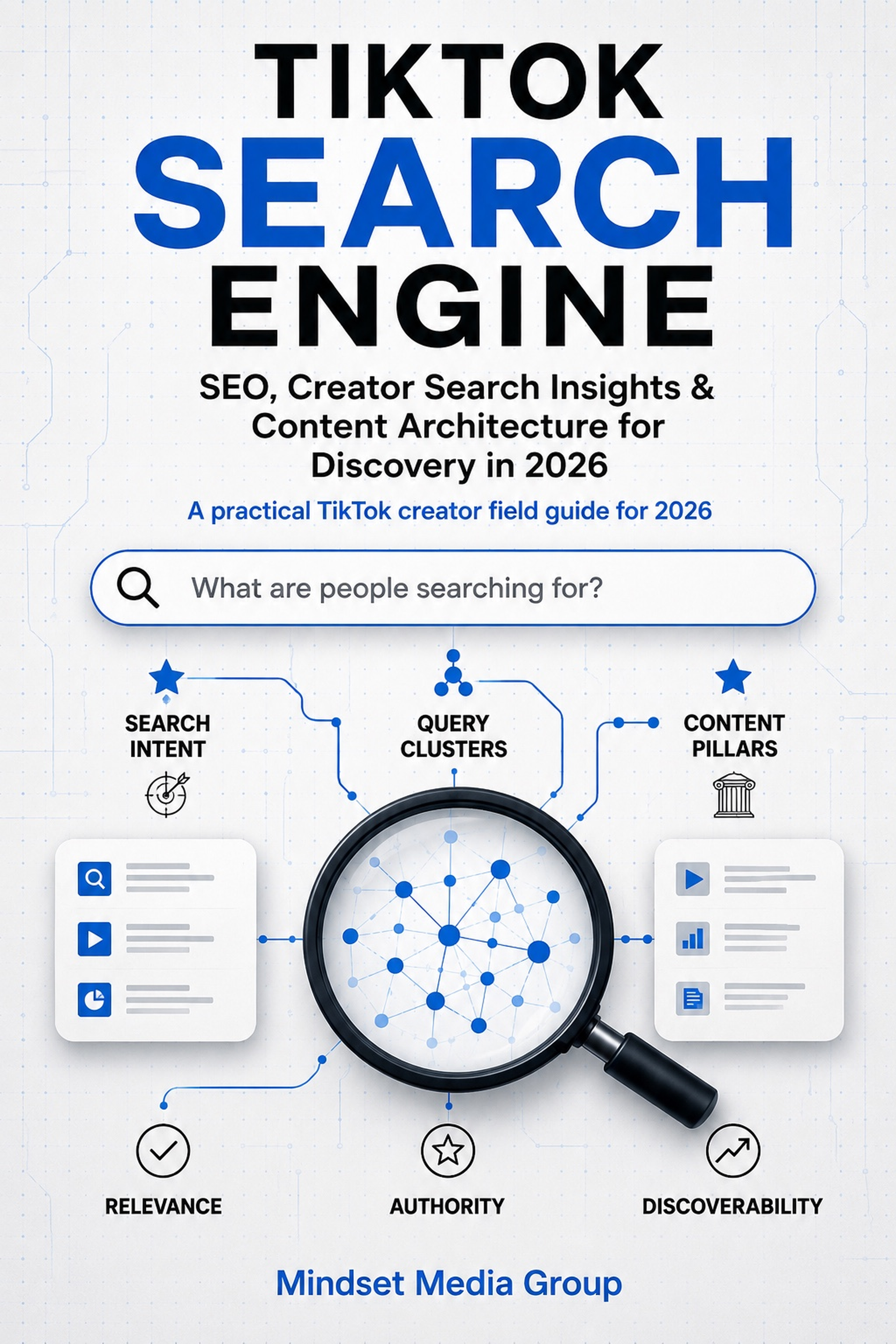 TikTok Search Engine™ cover — TikTok search intent, keyword research and discovery portfolio field manual