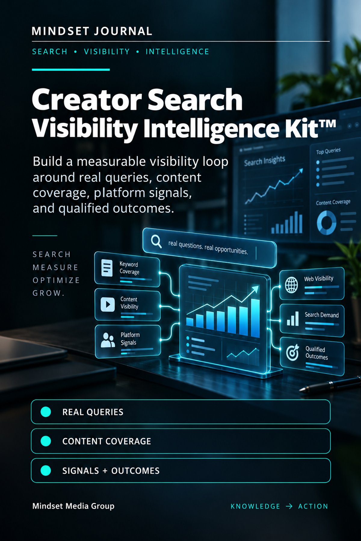 Creator Search Visibility Intelligence Kit — Mindset Journal cover