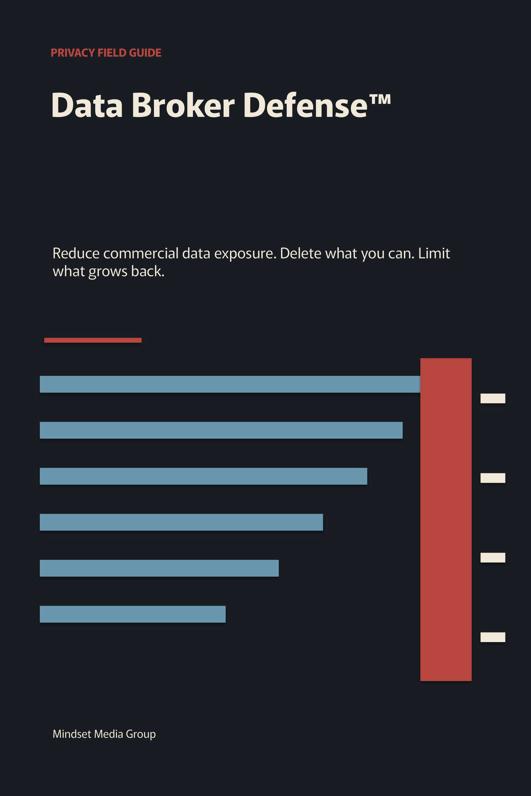 Data Broker Defense cover — personal data privacy field guide