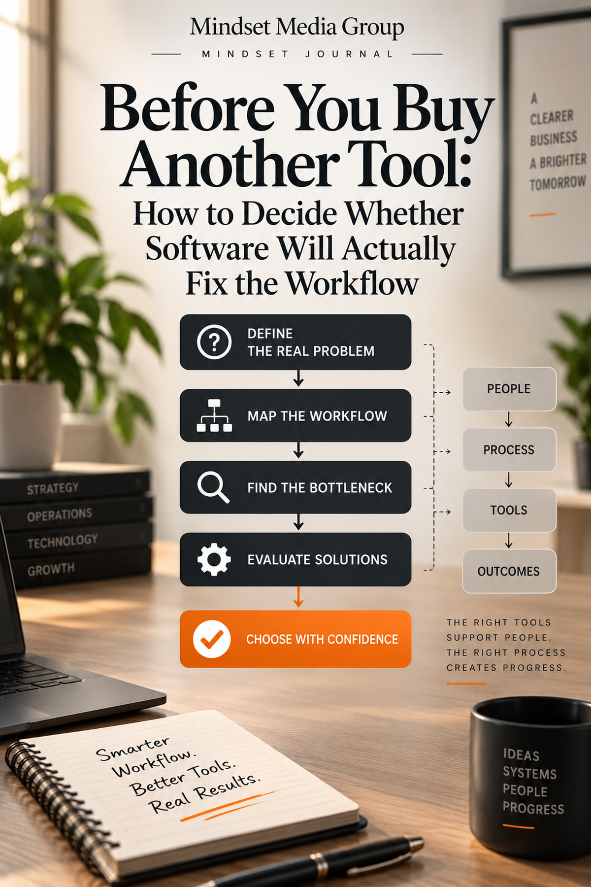 Workflow-first software decision framework Journal cover by Mindset Media Group