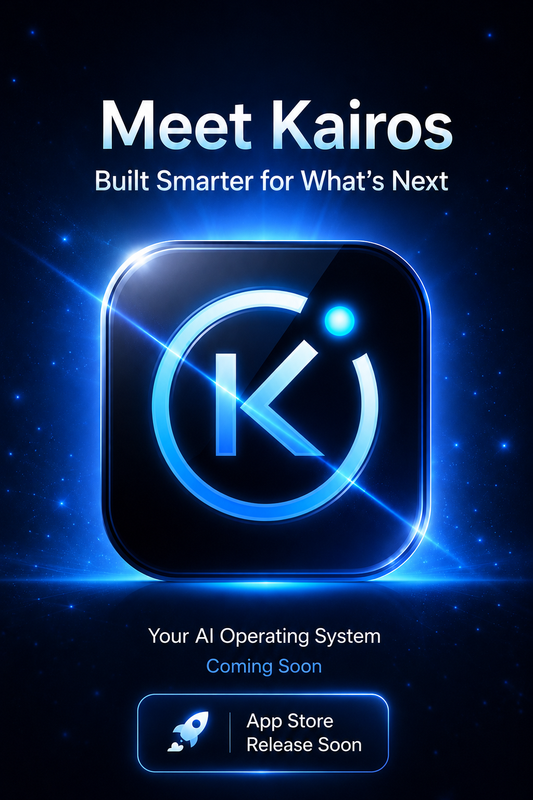 Meet Kairos — Built Smarter for What’s Next. Kairos AI Operating System coming soon to the App Store.