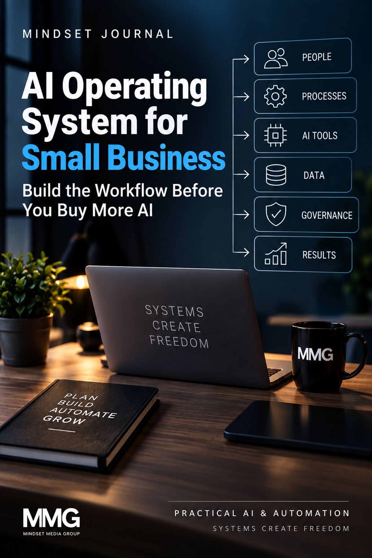 Mindset Journal cover for AI Operating System for Small Business: Build the Workflow Before You Buy More AI