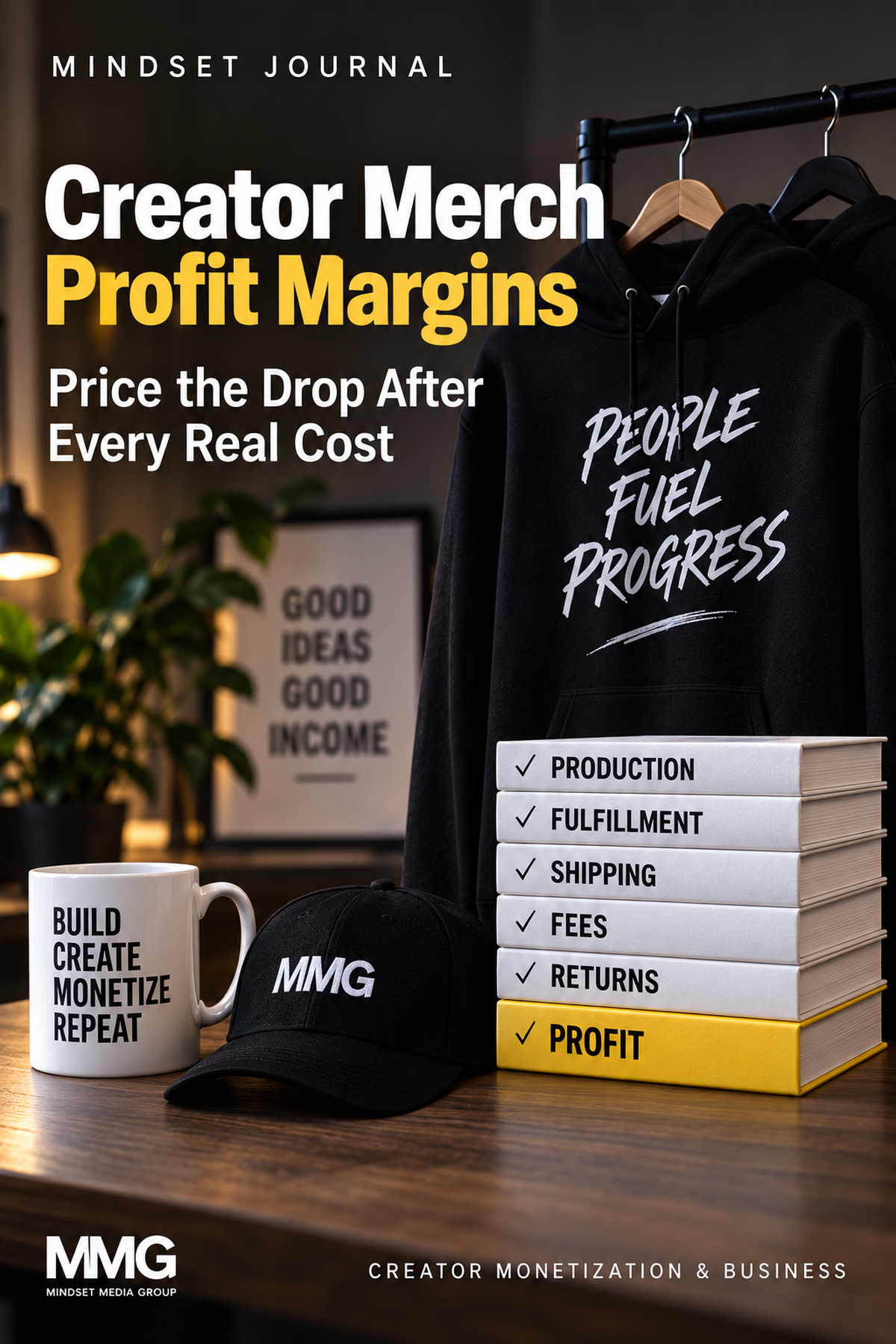Mindset Journal cover for Creator Merch Profit Margins: Price the Drop After Every Real Cost