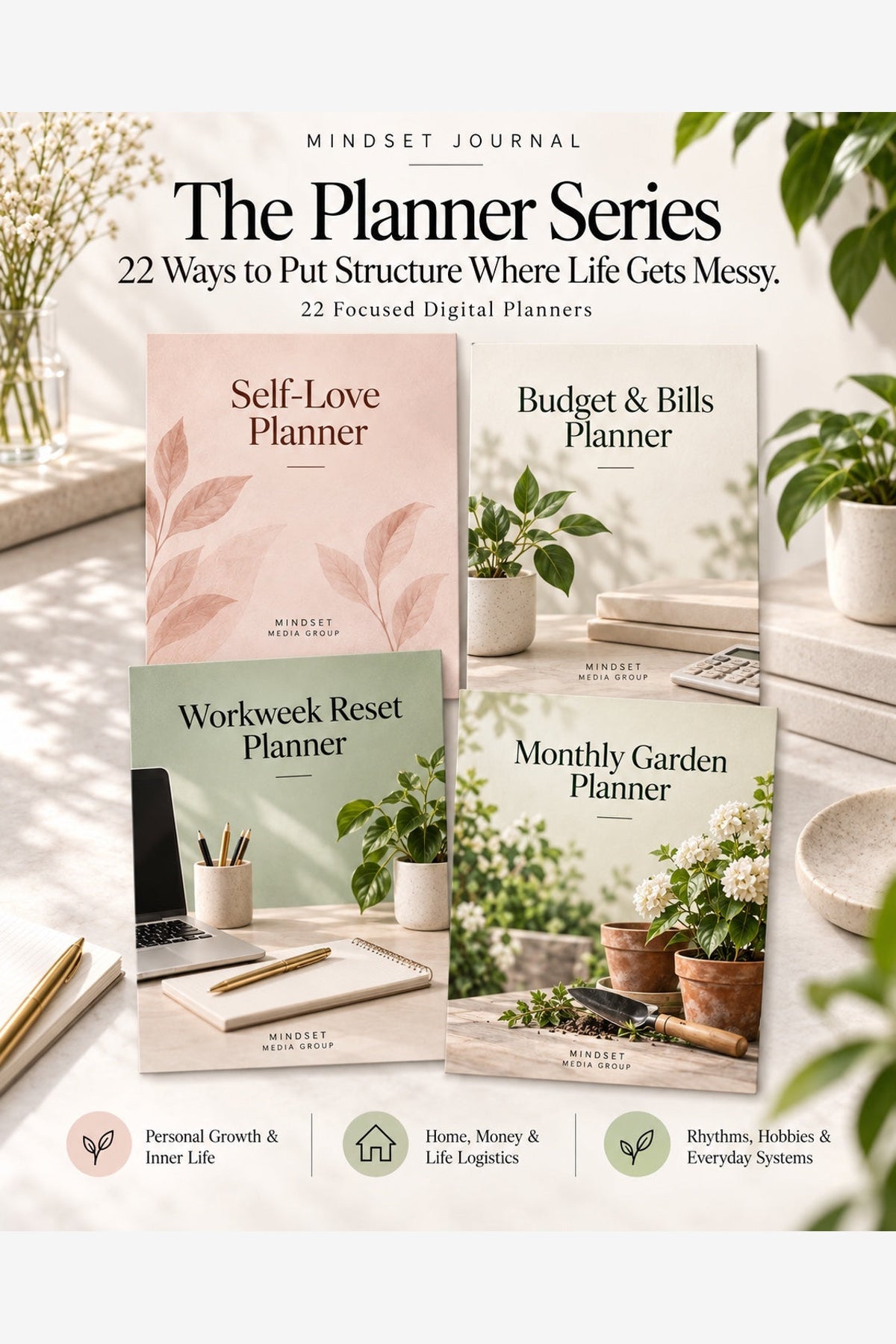 The Planner Series — 22 focused digital planners from Mindset Media Group