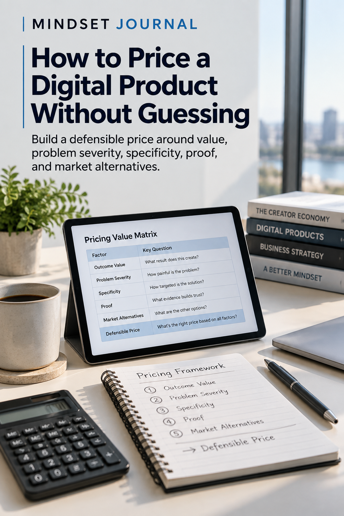 How to Price a Digital Product Without Guessing — Mindset Journal by Mindset Media Group