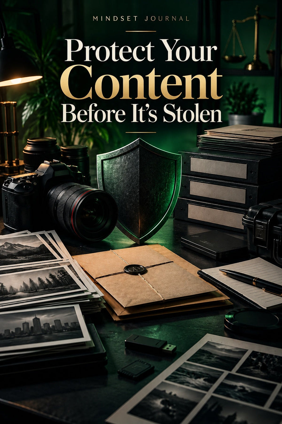 Protect Your Content Before It’s Stolen — Mindset Journal cover by Mindset Media Group