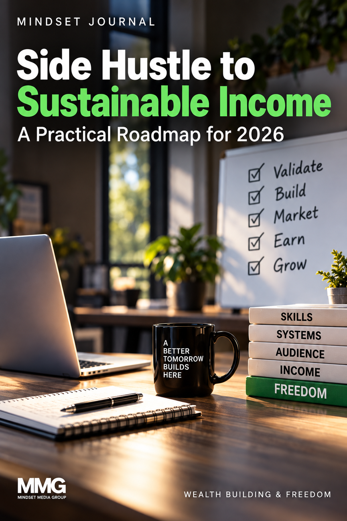 Mindset Journal cover for Side Hustle to Sustainable Income: A Practical Roadmap for 2026