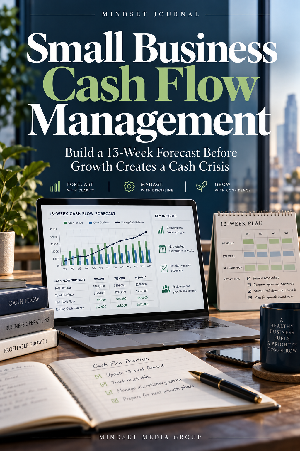Small Business Cash Flow Management Mindset Journal cover
