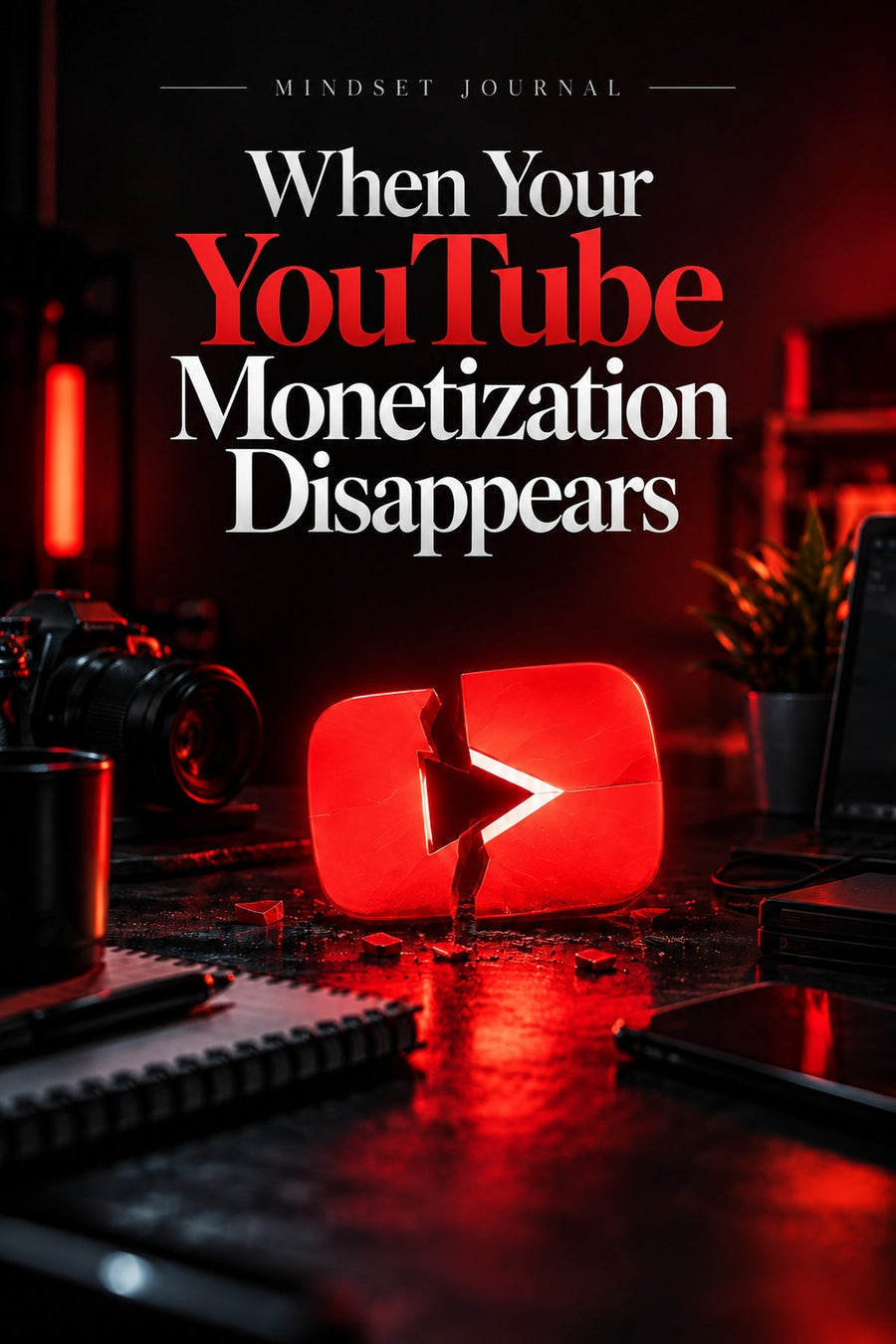 When Your YouTube Monetization Disappears — Mindset Journal cover by Mindset Media Group