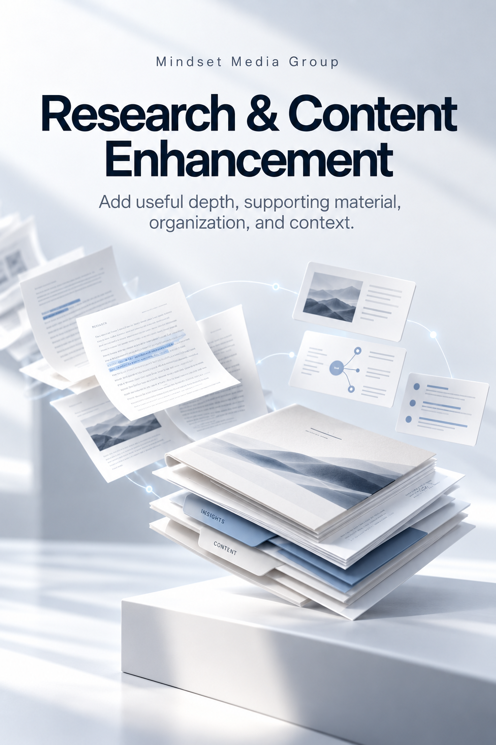 Research and Content Enhancement Service by Mindset Media Group