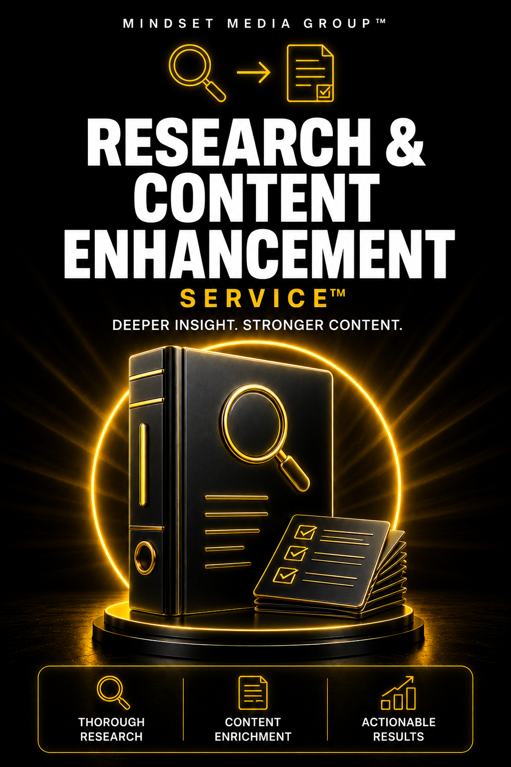 Research & Content Enhancement Service™ by Mindset Media Group