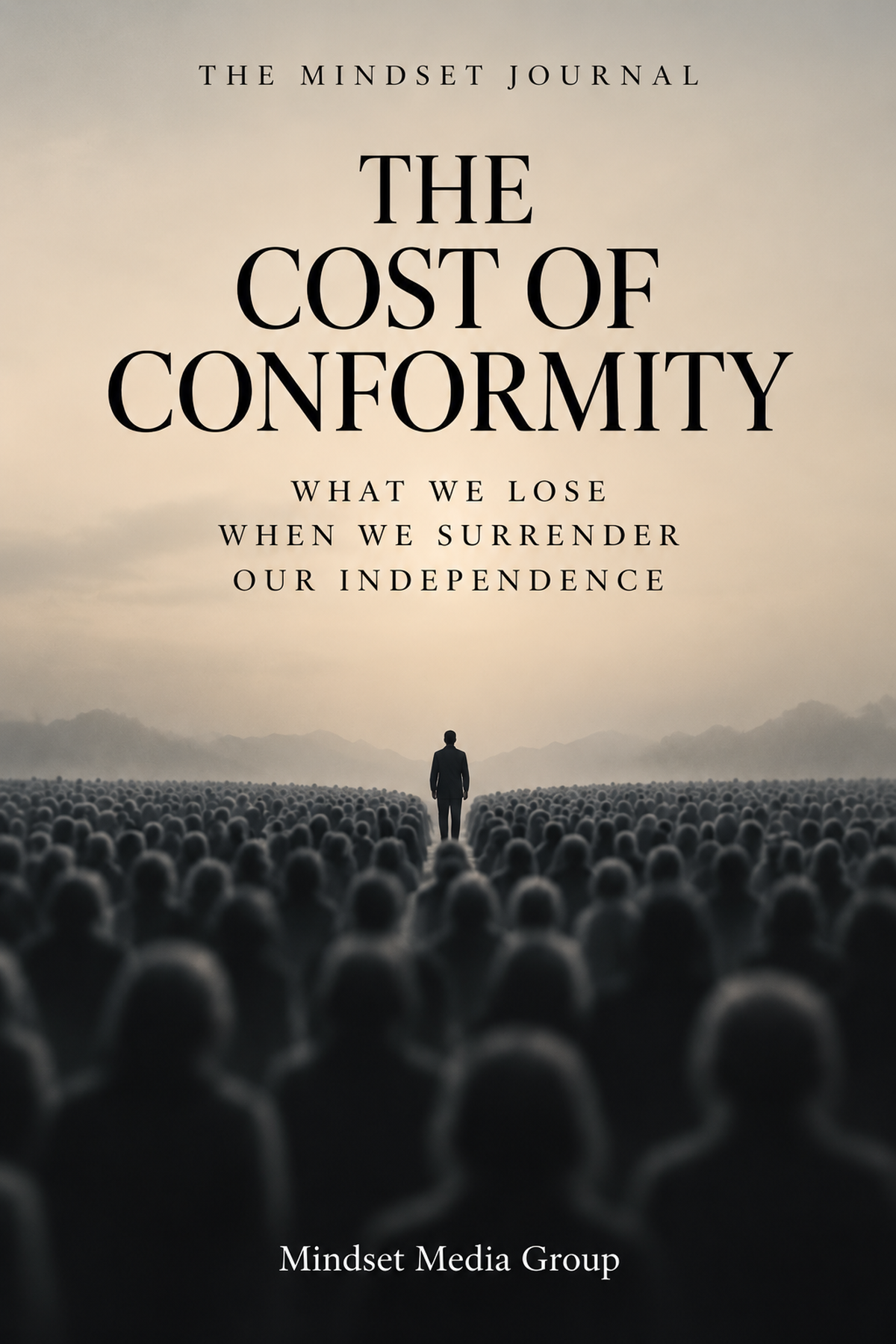 The Cost of Conformity — Mindset Journal cover about conformity, dissent, and independent judgment by Mindset Media Group