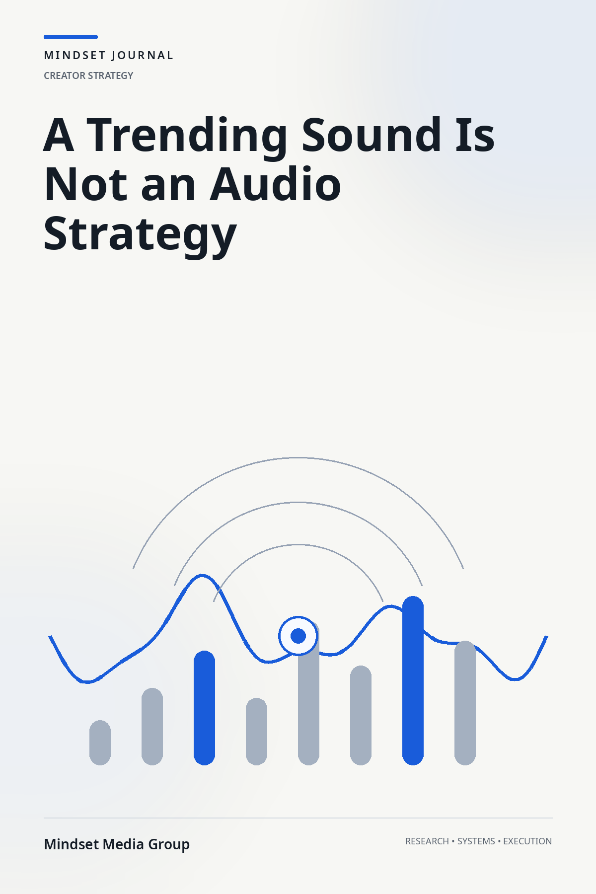 A Trending Sound Is Not an Audio Strategy — Mindset Journal featured image by Mindset Media Group