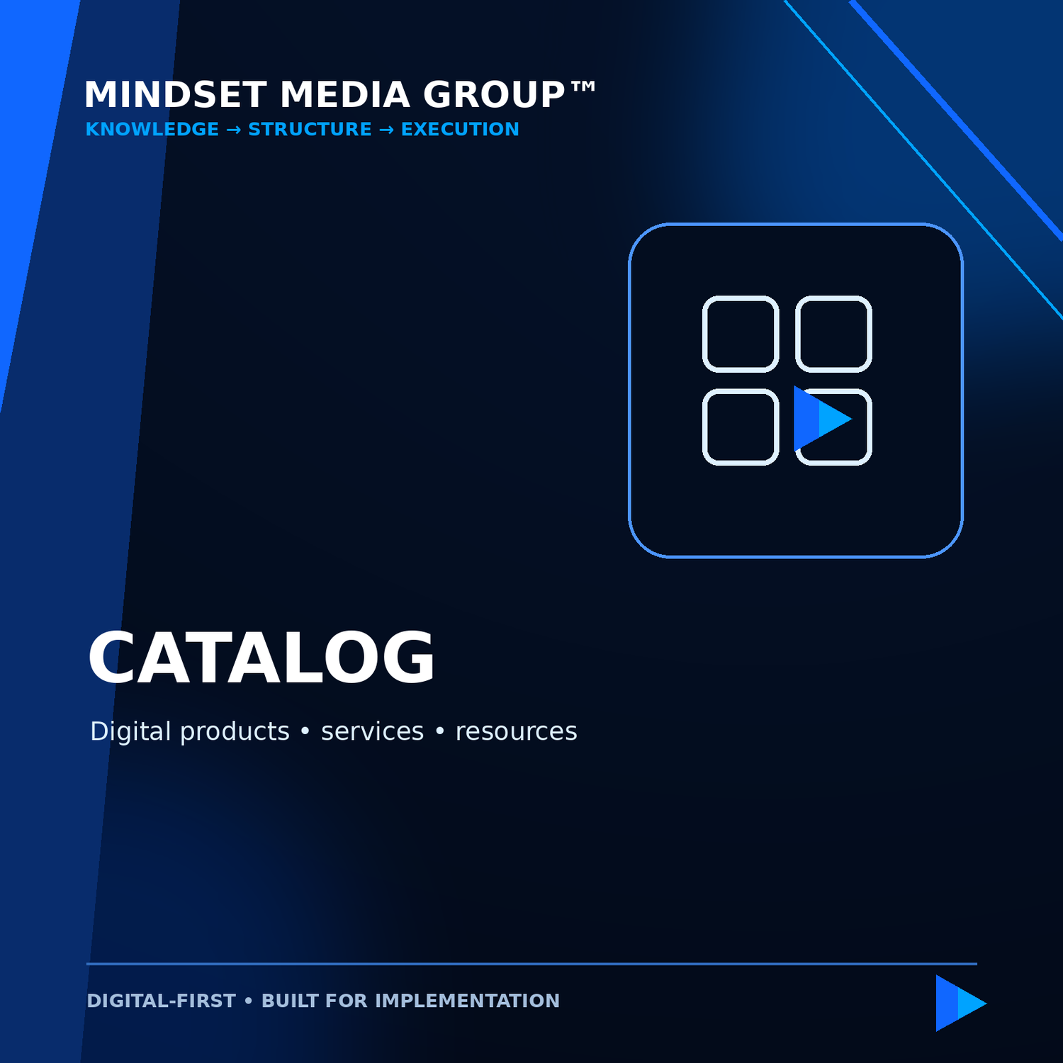 Mindset Media Group Catalog collection artwork for digital products, services, and creator resources