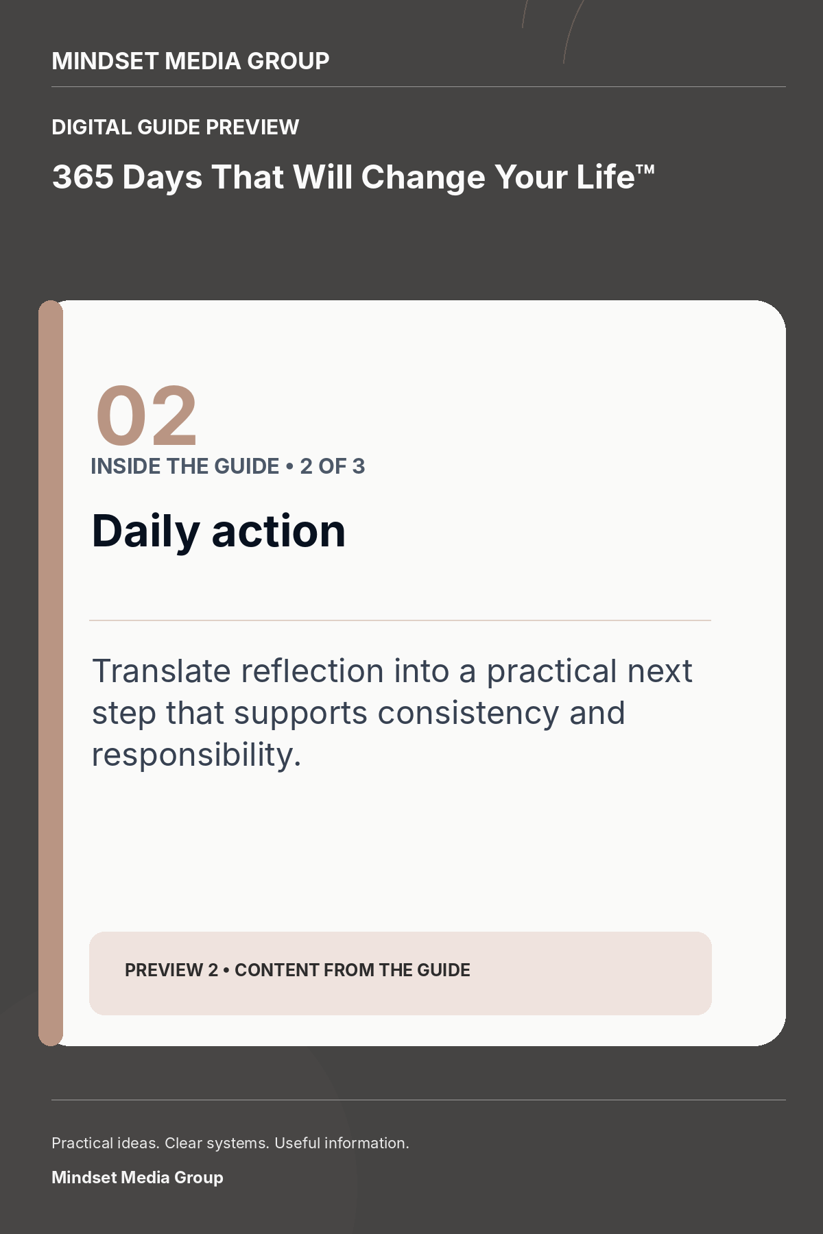 365 Days That Will Change Your Life™ — Preview 02 of 3 — content from the guide