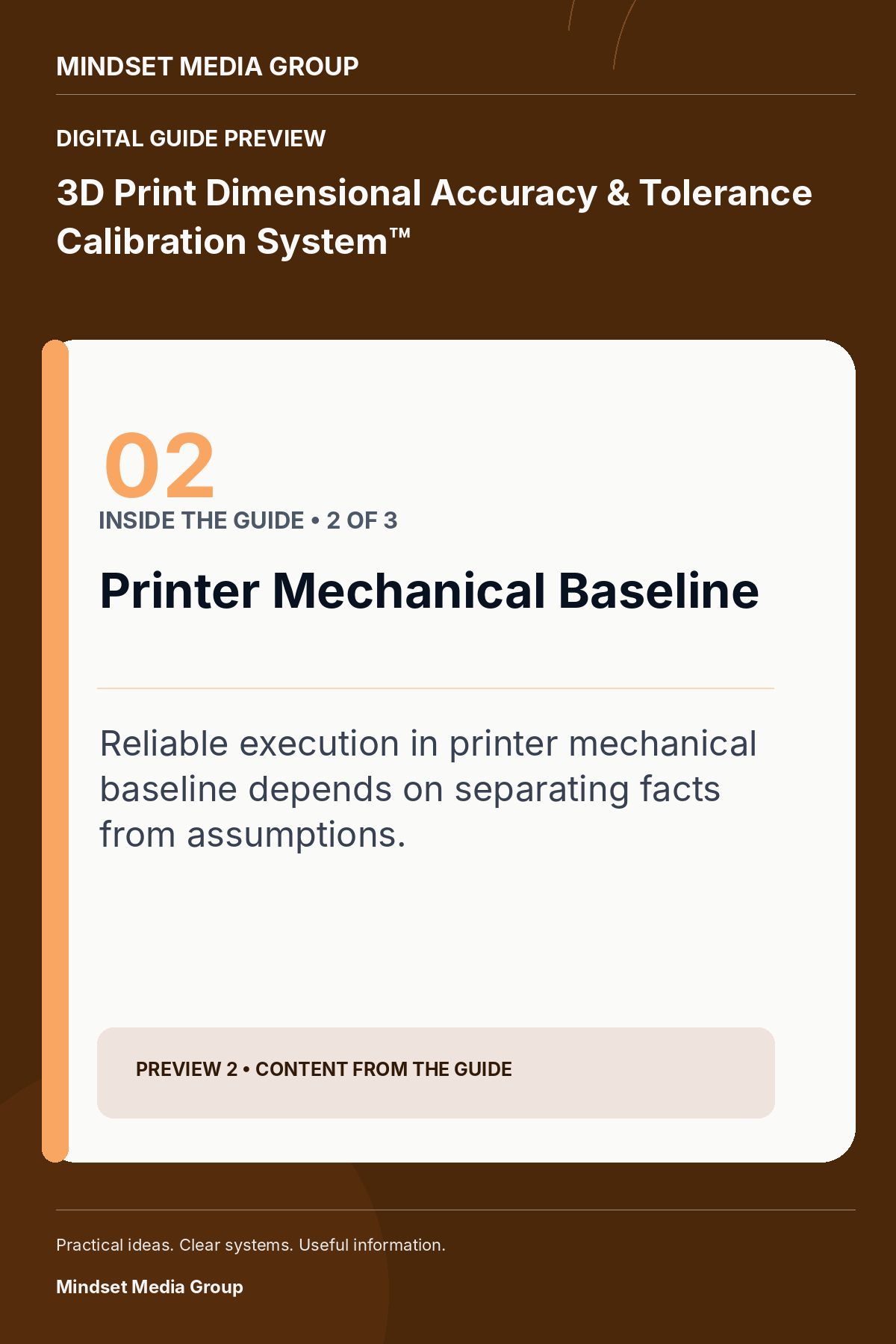 3D Print Dimensional Accuracy & Tolerance Calibration System™ — Preview 02 of 3 — content from the guide