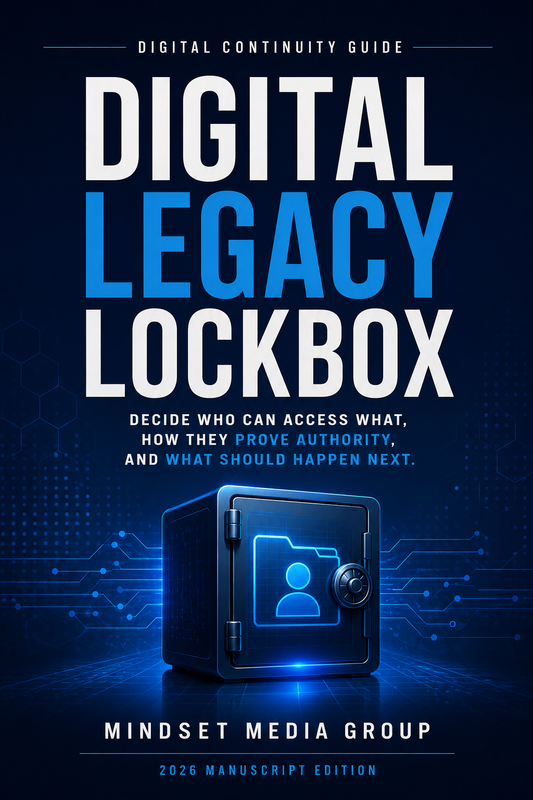 Digital Legacy Lockbox™ — approved 2:3 portrait cover by Mindset Media Group
