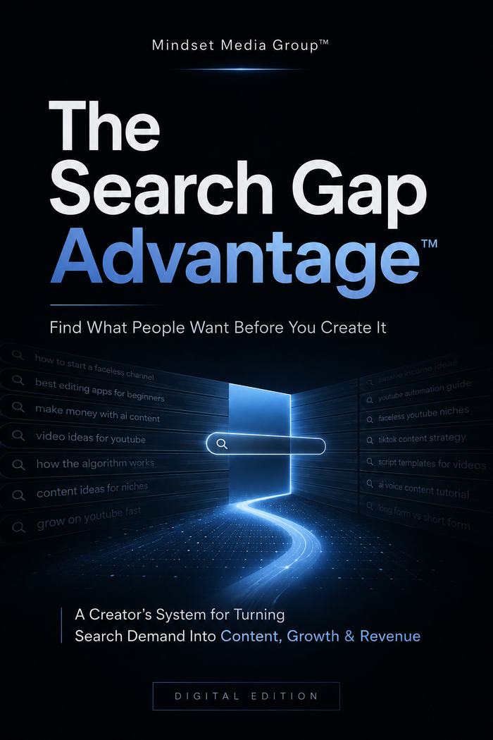 The Search Gap Advantage™ digital guide cover by Mindset Media Group