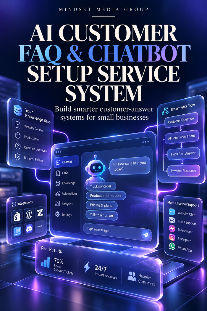 AI Customer FAQ and Chatbot Setup Service System digital guide cover