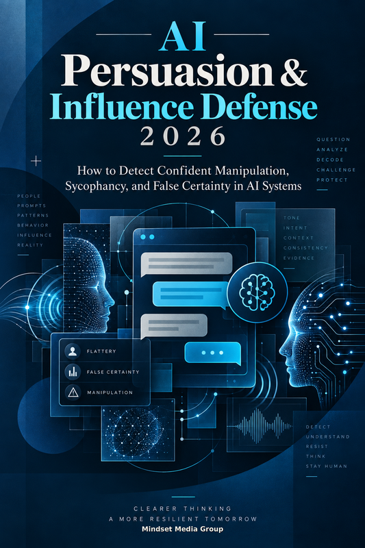 AI Persuasion & Influence Defense 2026 cover — Mindset Media Group digital guide