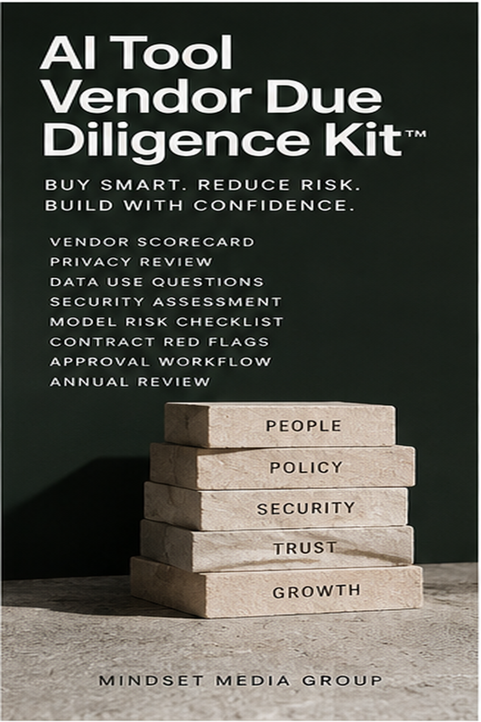 AI Tool Vendor Due Diligence Kit cover — Mindset Media Group digital download