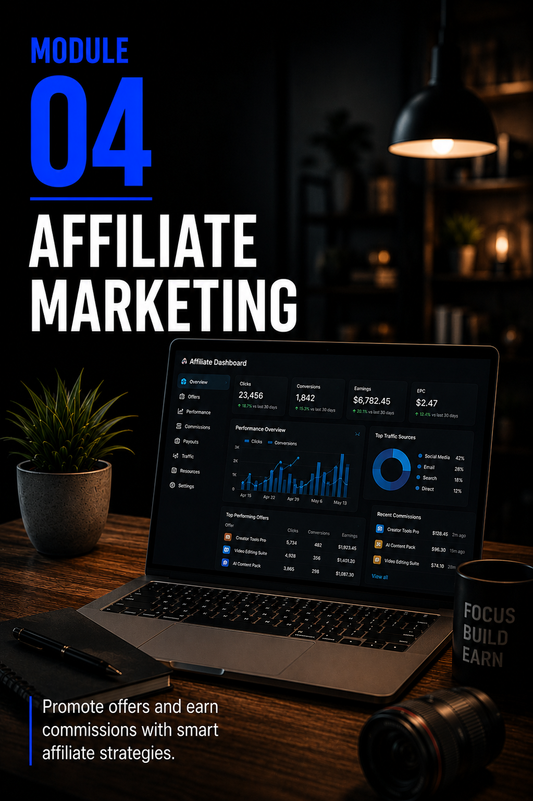 The Creator Come-Up™ — Module 4 Affiliate Marketing — portrait cover by Mindset Media Group
