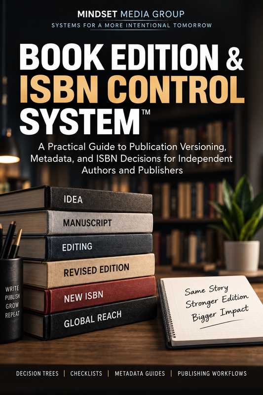Book Edition & ISBN Control System™ — approved 2:3 portrait cover by Mindset Media Group