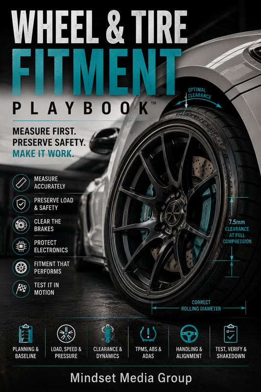 Wheel & Tire Fitment Playbook™ — approved 2:3 portrait cover by Mindset Media Group