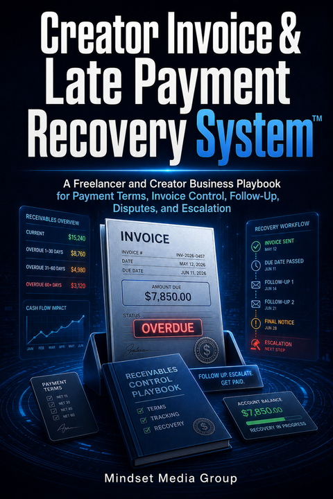 Cover of Creator Invoice & Late Payment Recovery System™ by Mindset Media Group