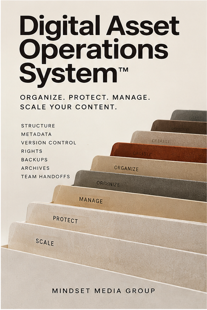 Digital Asset Operations System cover — Mindset Media Group digital download