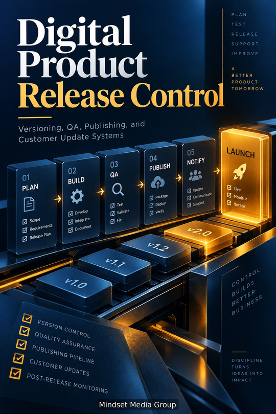 Digital Product Release Control™ — approved 2:3 portrait cover by Mindset Media Group