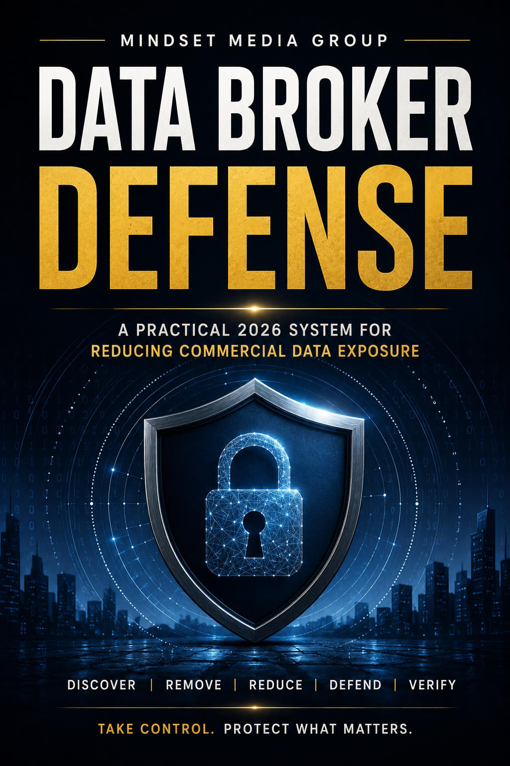 Data Broker Defense™ — approved 2:3 portrait cover by Mindset Media Group
