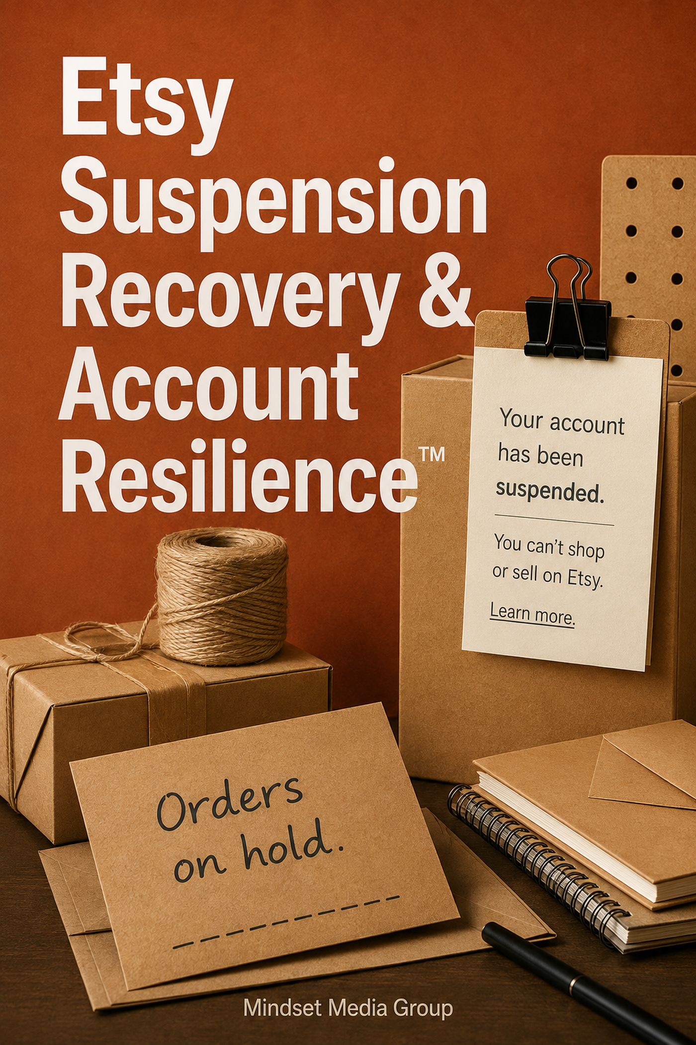 Etsy Suspension Recovery & Account Resilience™ — approved 2:3 portrait cover by Mindset Media Group