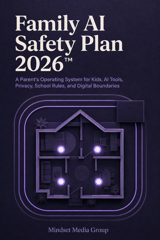 Family AI Safety Plan 2026™ — approved 2:3 portrait cover by Mindset Media Group