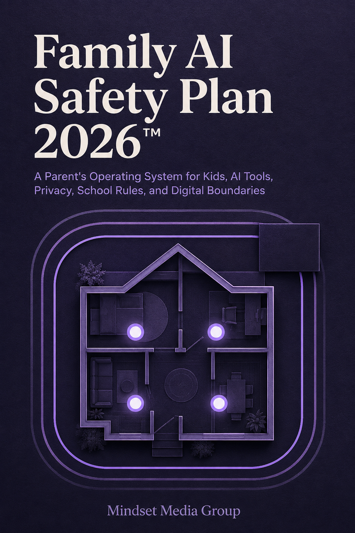 Family AI Safety Plan 2026™ — approved 2:3 portrait cover by Mindset Media Group