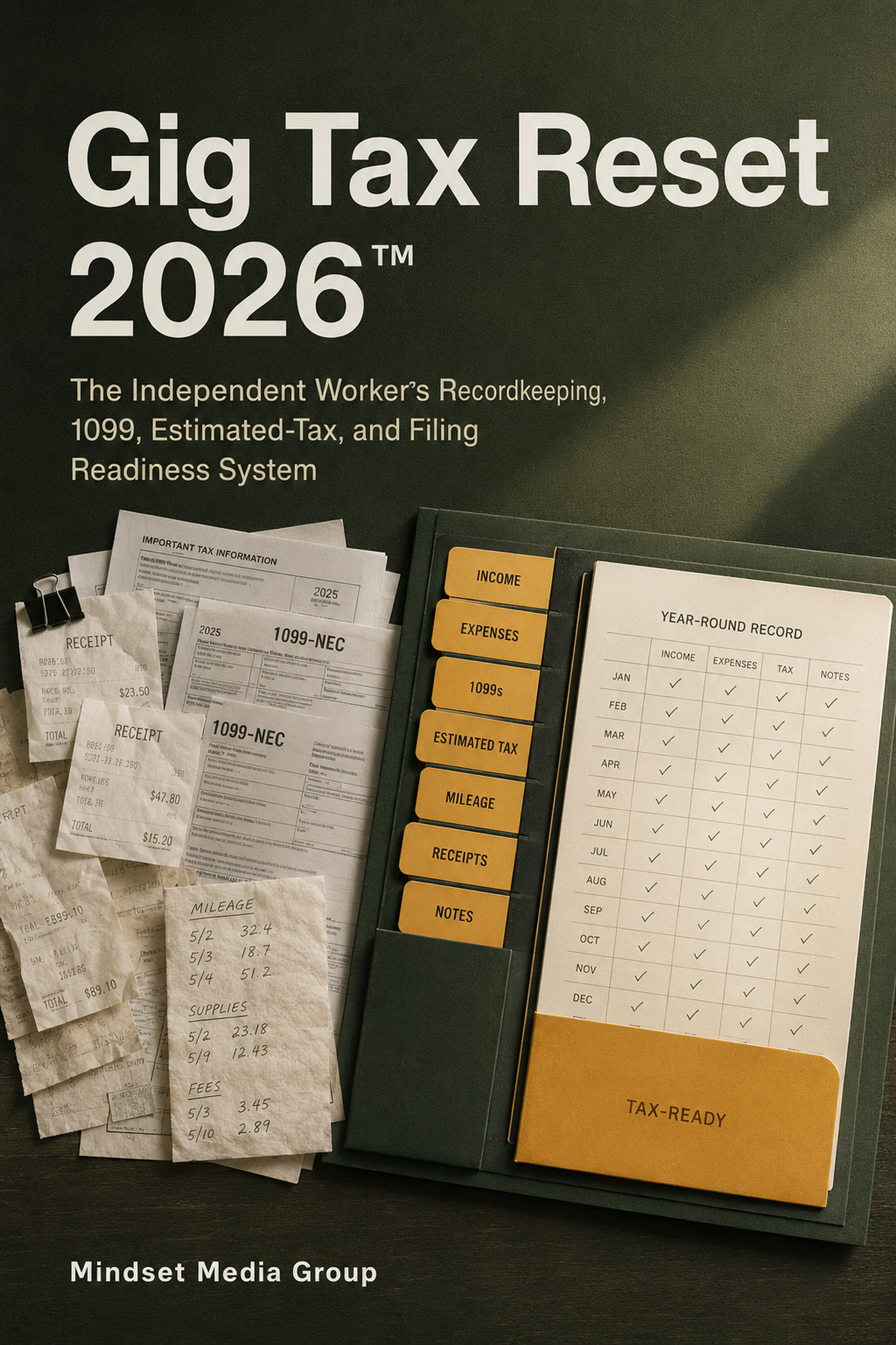 Gig Tax Reset 2026™ — approved 2:3 portrait cover by Mindset Media Group
