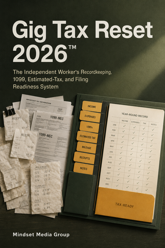 Gig Tax Reset 2026™ — approved 2:3 portrait cover by Mindset Media Group