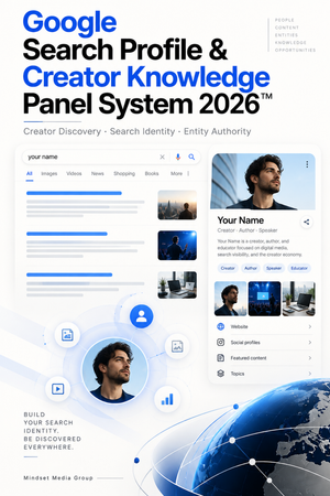 Google Search Profile & Creator Knowledge Panel System 2026™ — official digital product cover