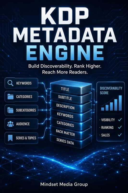 KDP Metadata Engine™ — approved 2:3 portrait cover by Mindset Media Group