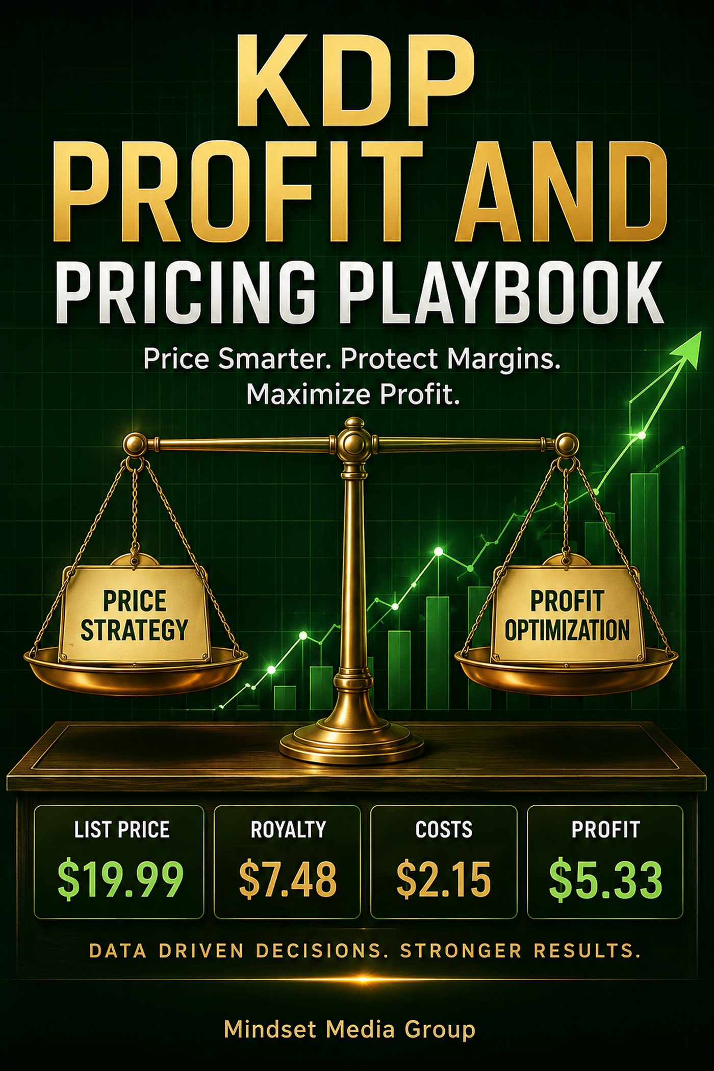 KDP Profit & Pricing Playbook™ — approved 2:3 portrait cover by Mindset Media Group
