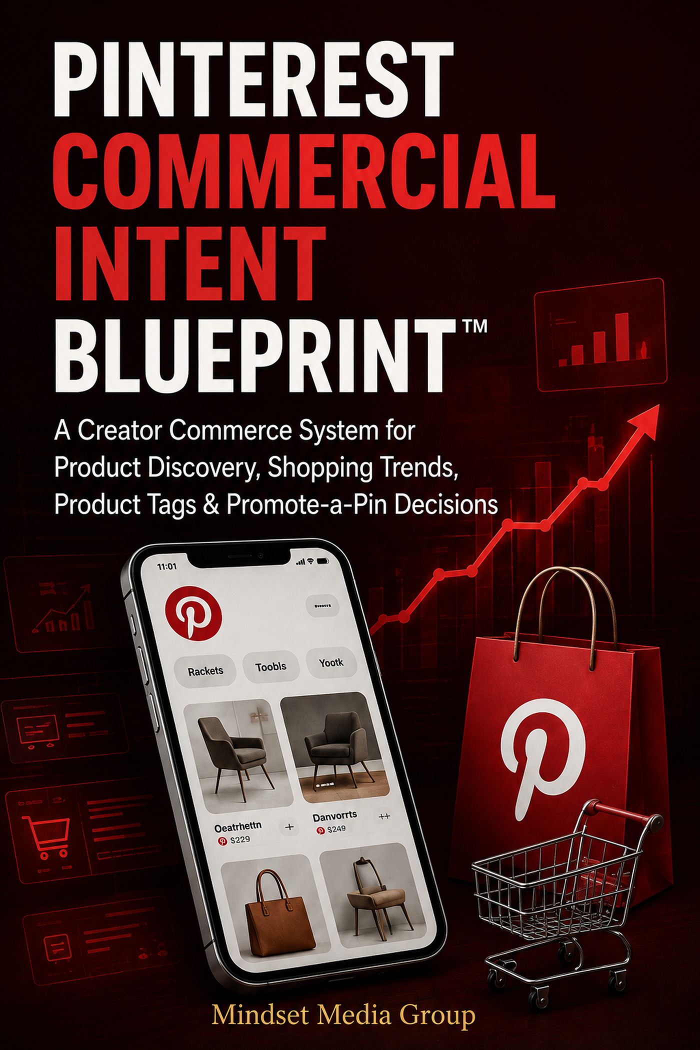 Pinterest Commercial Intent Blueprint™ — approved 2:3 portrait cover by Mindset Media Group